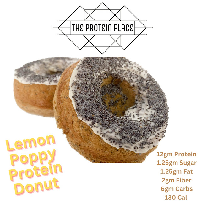 Lemon Poppyseed Protein Donuts