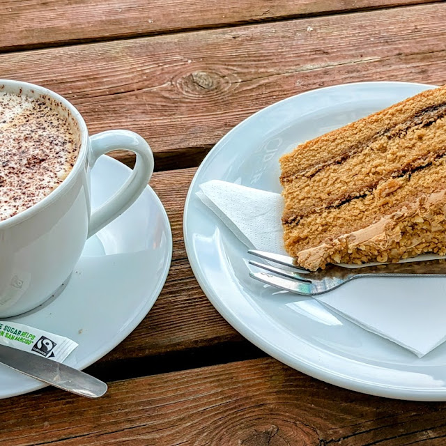 Cappuccino & Coffee and Walnut Cake