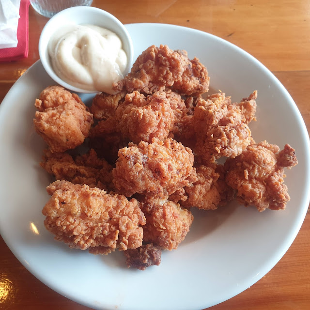 Fried Chicken Bites GF with House Pickles & Aioli