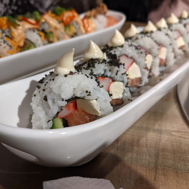 Spicy Spider Roll and California Roll