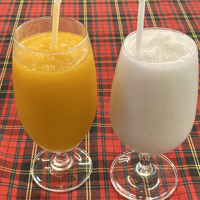 Mango Shake and Coconut Shake