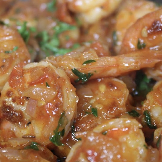 Crevette Shrimp in Tomato Sauce