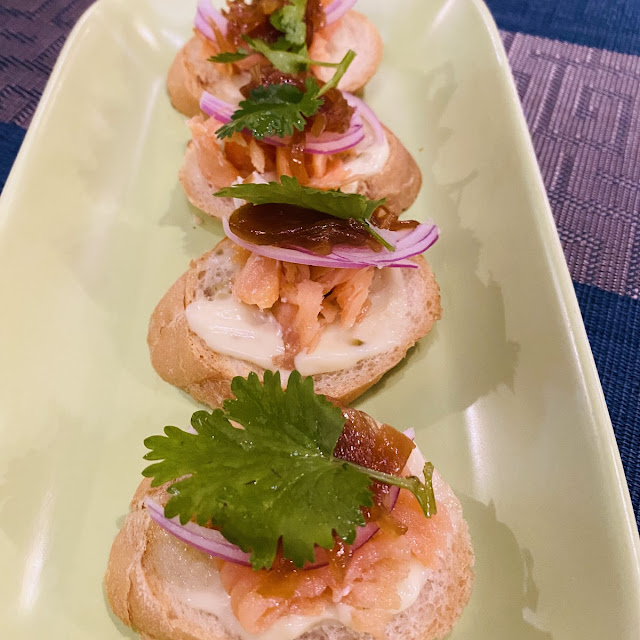Smoked Salmon Bruschetta