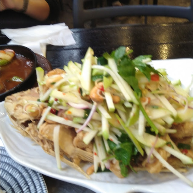 Grilled Whole Snapper with Apple Salad