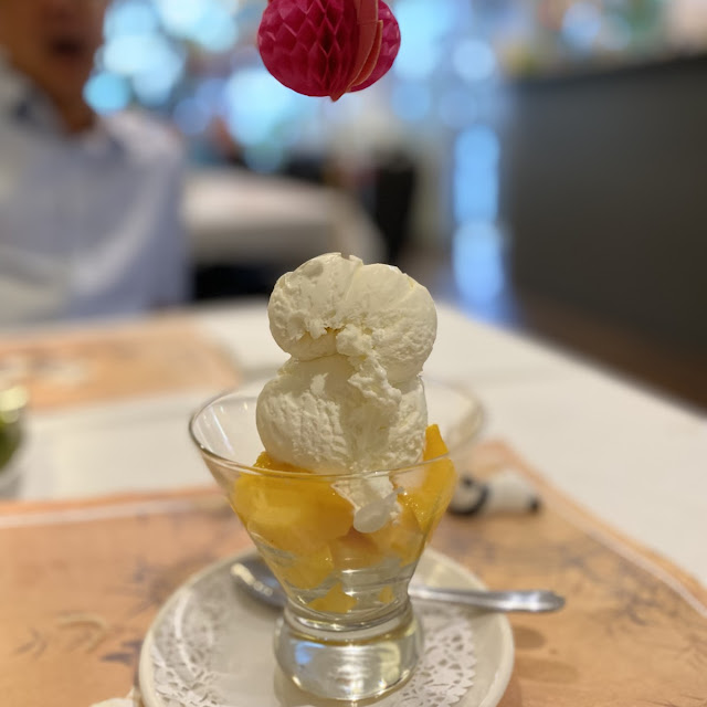 Mango with Ice Cream