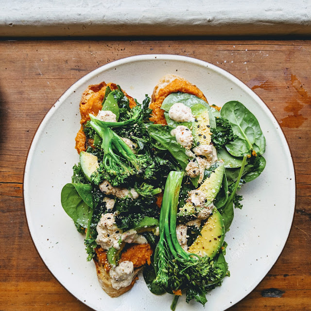 Bruschetta with Roasted Veggie Puree