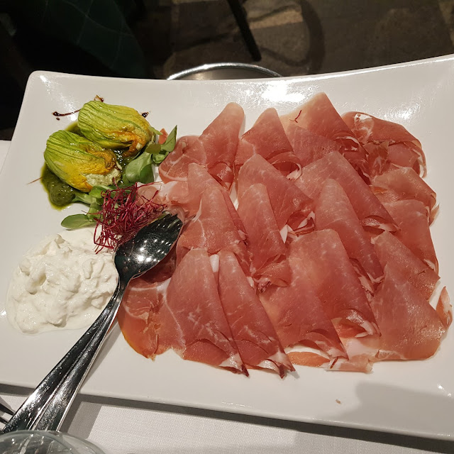 Raw Ham with Melon