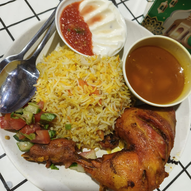 Half Chicken with Basmati Rice