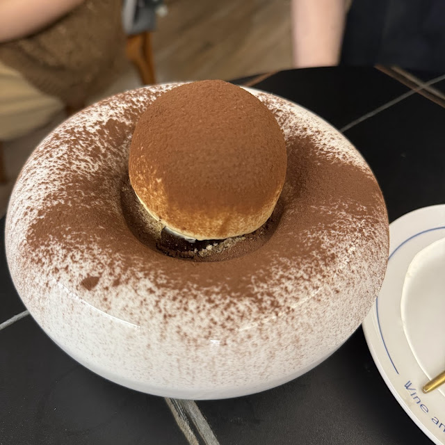 Homemade Tiramisu Ice Cream Ball with Expresso Jelly