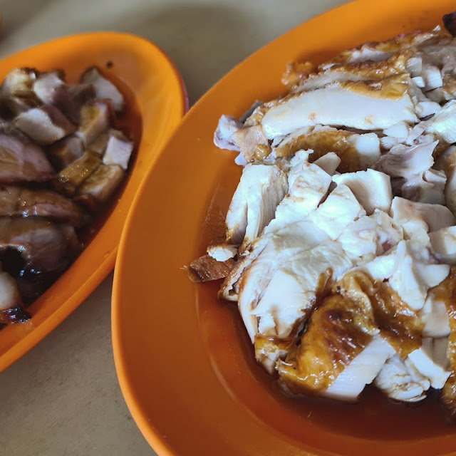 Roast Chicken with Roast Pork and Char Siu