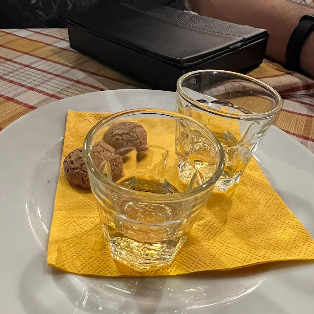 Complimentary Sweet Almond Wine