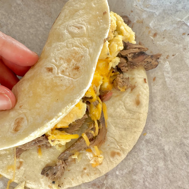 Breakfast Taco with Brisket