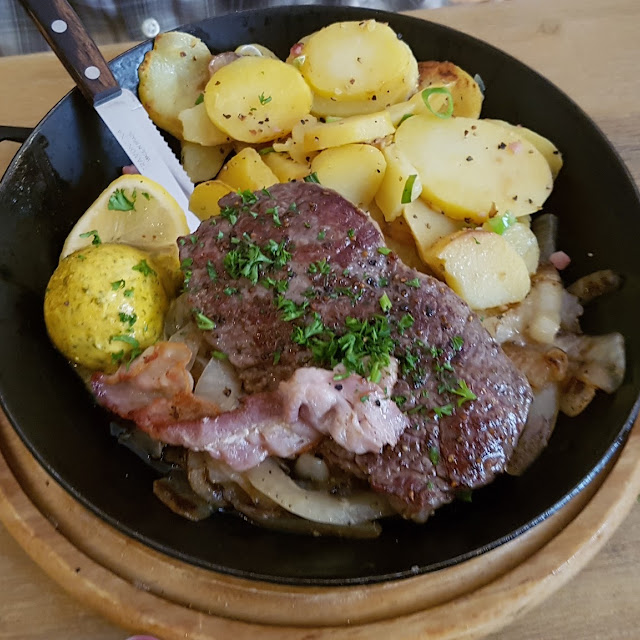 Rumpsteak Mit Bratkartoffeln
