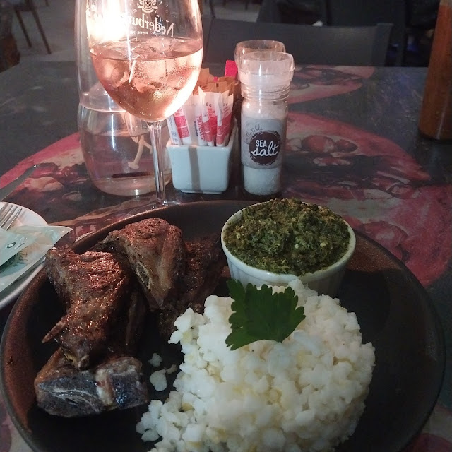 Karoo Lamb Chops Samp Spinach