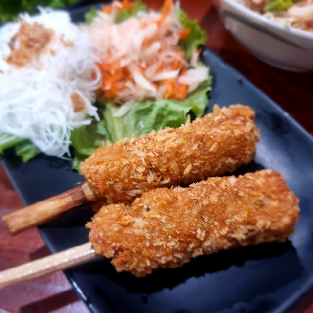 Deep Fried Sugarcane Shrimp