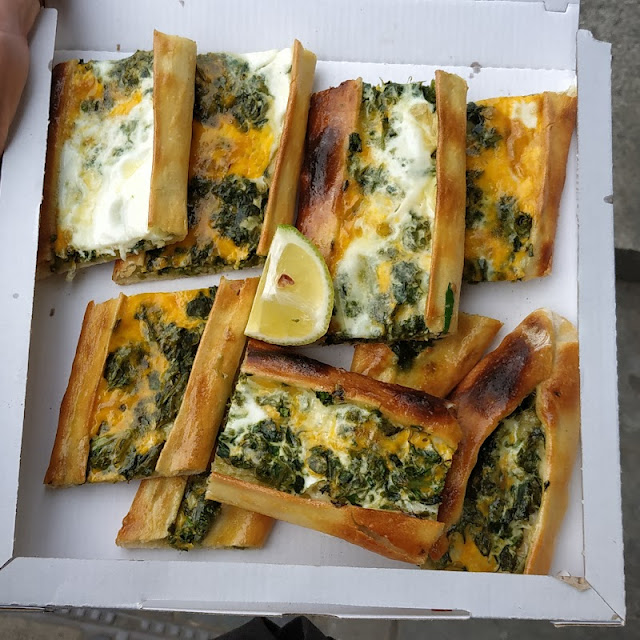 Spinach and Egg Pide