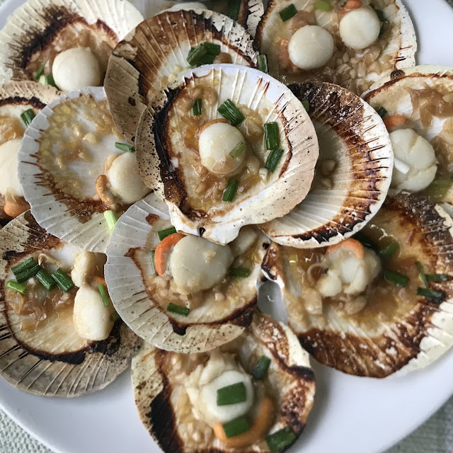 Grilled Scallops Butter