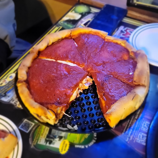 Stuffed Pepperoni with Extra Cheese Pizza