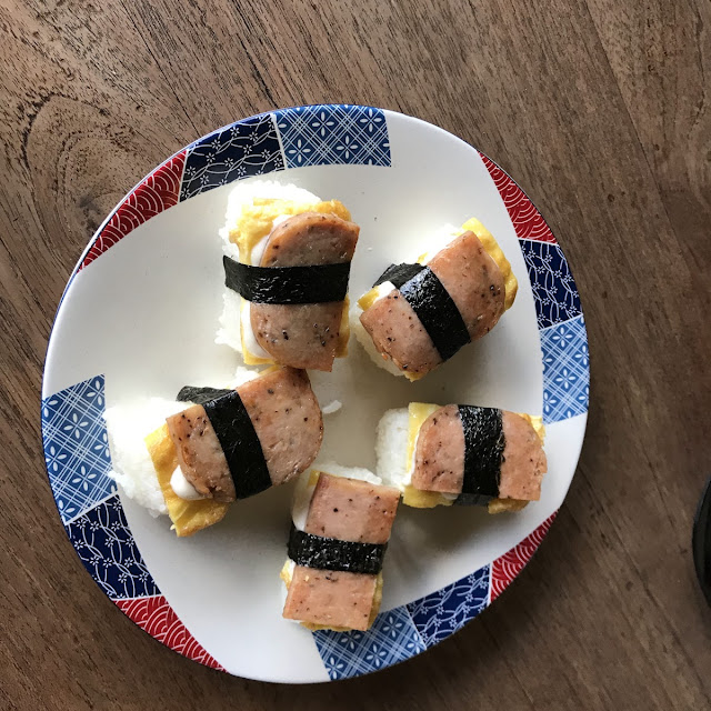 Pan Fried Spam Sushi