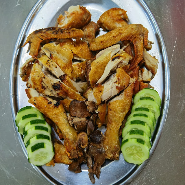 蒸炸鸡