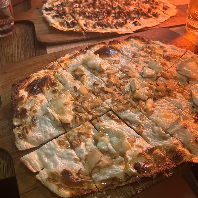 Tarte Flambee Salmon