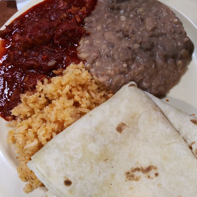 Chile Colorado Beans and Rice