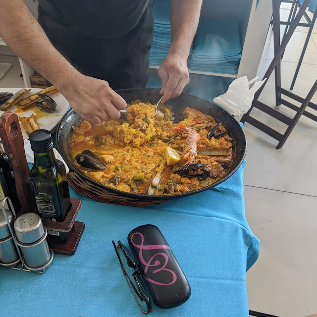 Paella with Mixed Meat and Fish