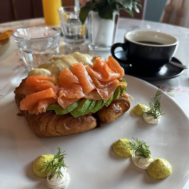 Croissant with Smoked Salmon