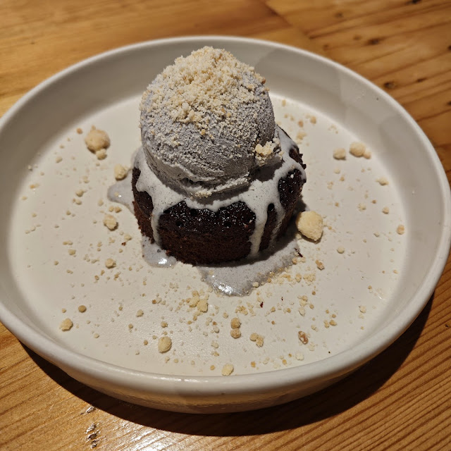 Lava Cake with Black Sesame Ice Cream