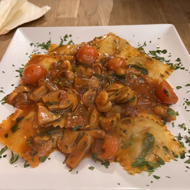 Ravioli An Steinpilz