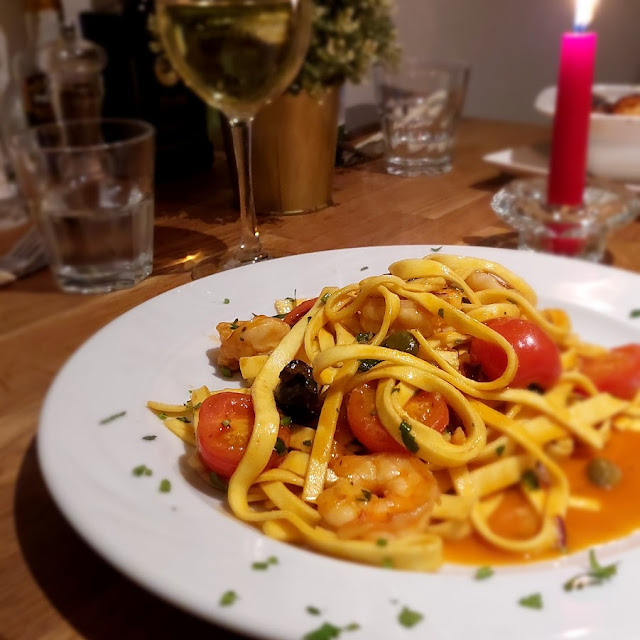 Tagliatelle Mit Shrimps