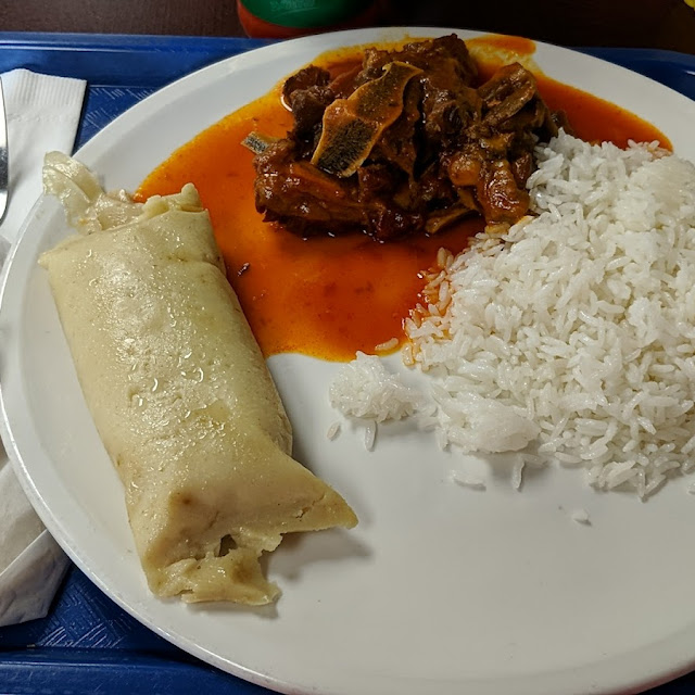 Tamal Arroz Con Carne Guisada