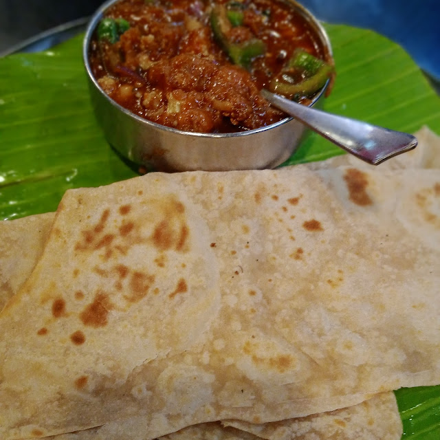 Chapathi and Chilli Gobi