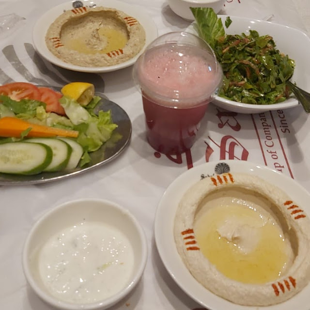 Hummus Plate Juices Salad