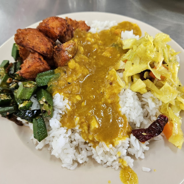 Rice with 3 Vege & Sambar