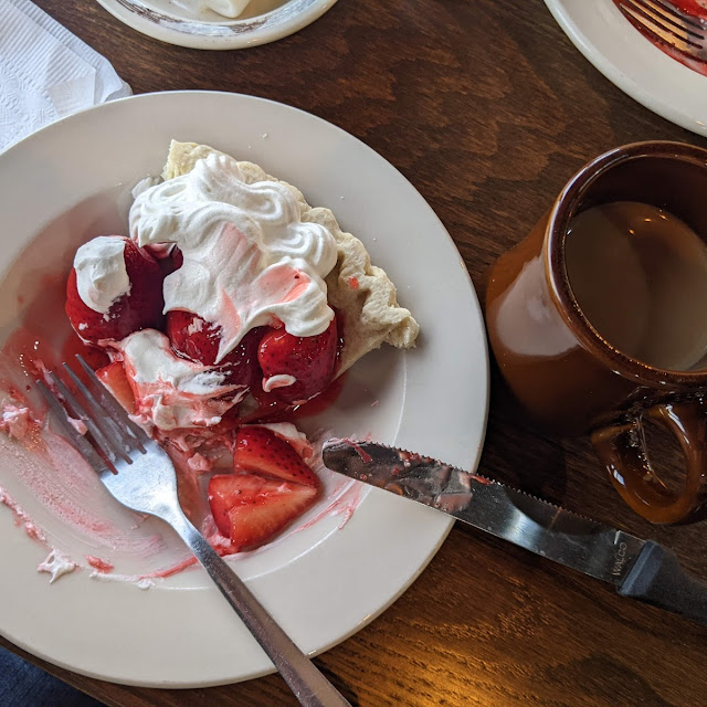 Strawberry Pie and Coffee