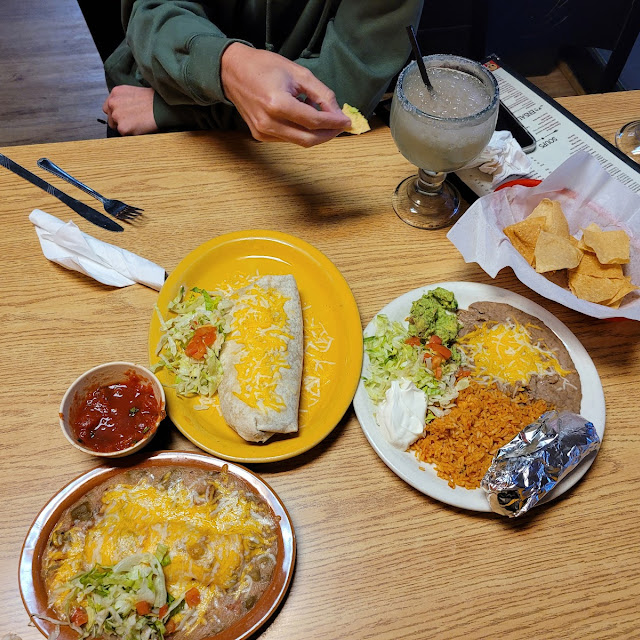 Bean Burrito Rice and Beans and Cheese Enchilada
