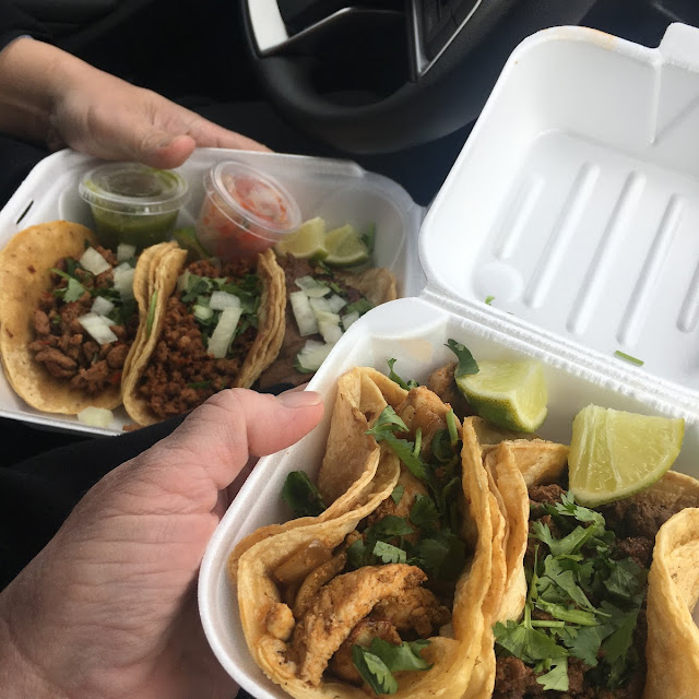 Al Pastor Tacos and Asada Tacos