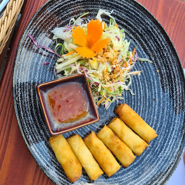 Miso Suppe Frühlingsrolle