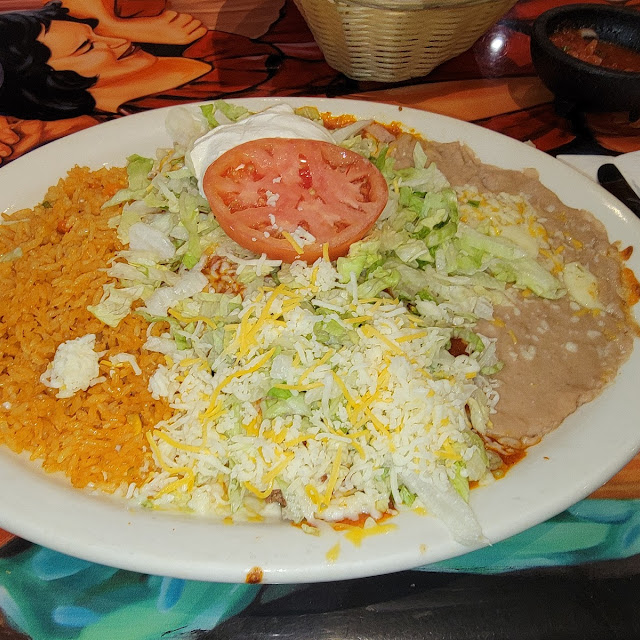 28 Chicken Enchilada Tostada Rice & Beans All Cold