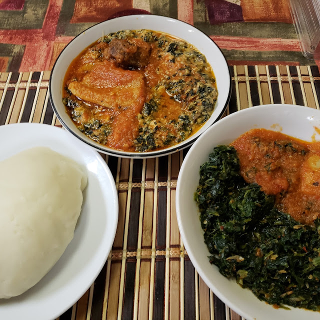 Pounded Yam with Okro