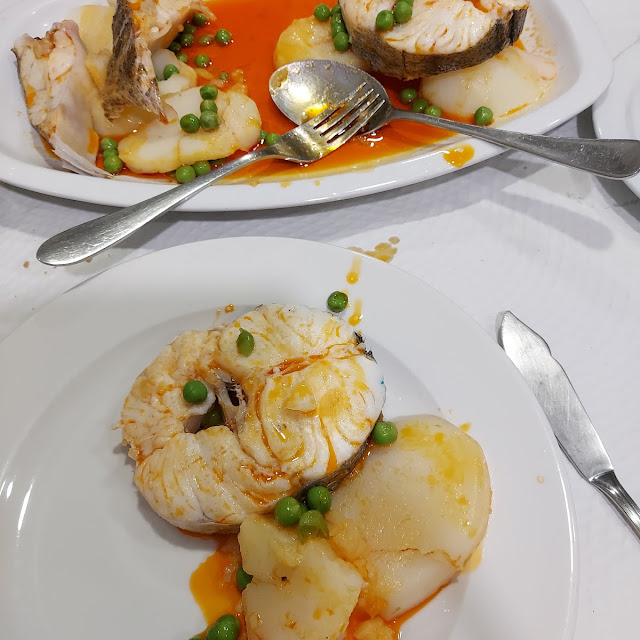 Merluza A la Gallega Hake Galician Style