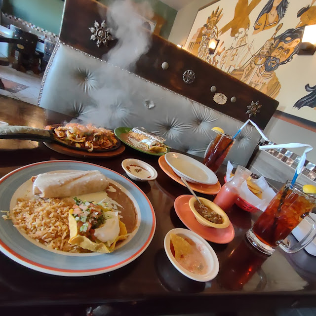 Chimichanga and Fajita Plate