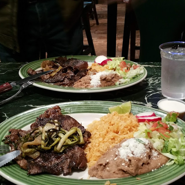 Carne Asada Con Camarones