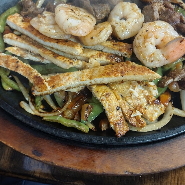 Steak and Shrimp Fajitas
