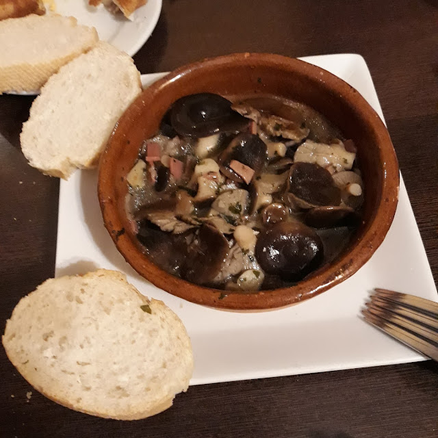 Setas de Cardo Salteadas Con Jamón