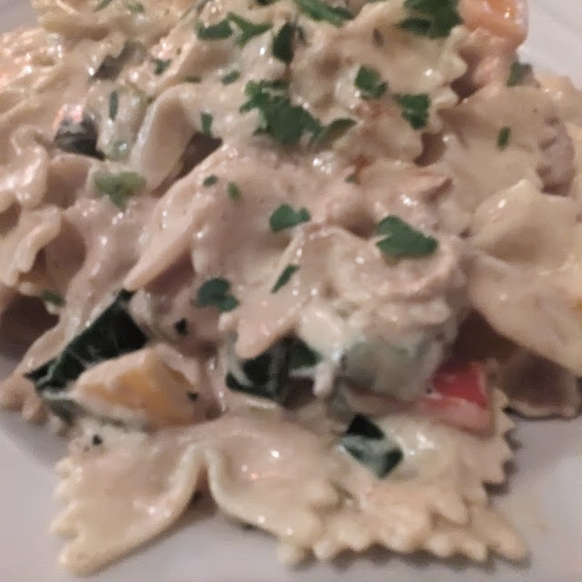 Farfalle Lauch Hähnchen
