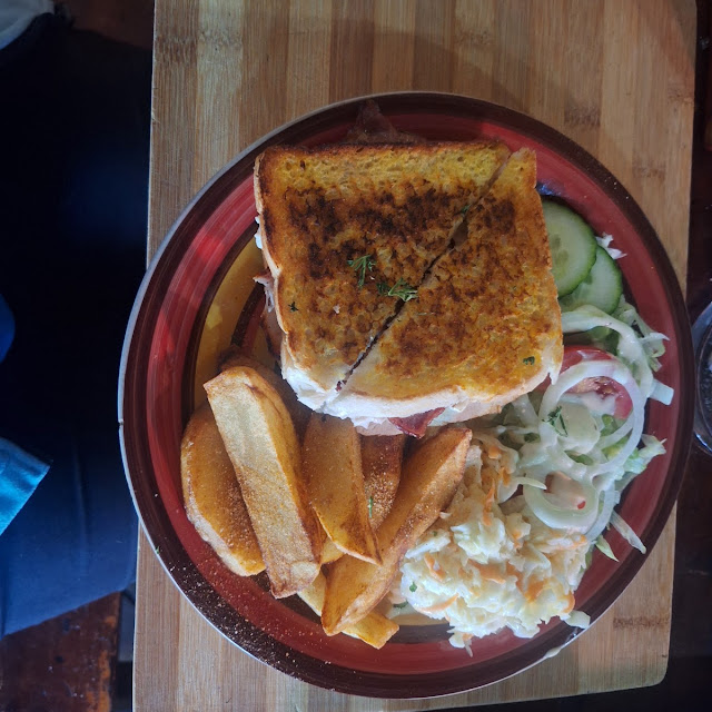 Chicken Mayo and Bacon Sandwich with Chips