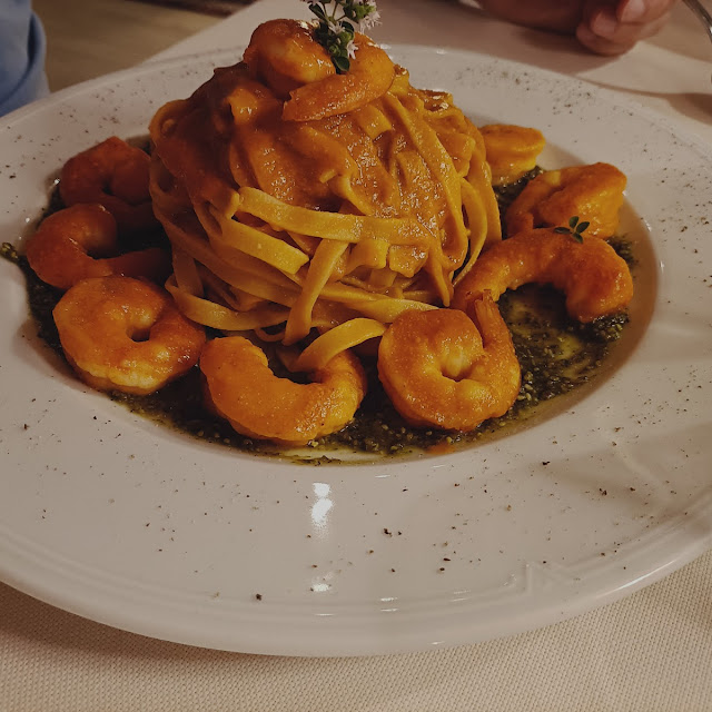 Pasta Mazzancolle E Pesto