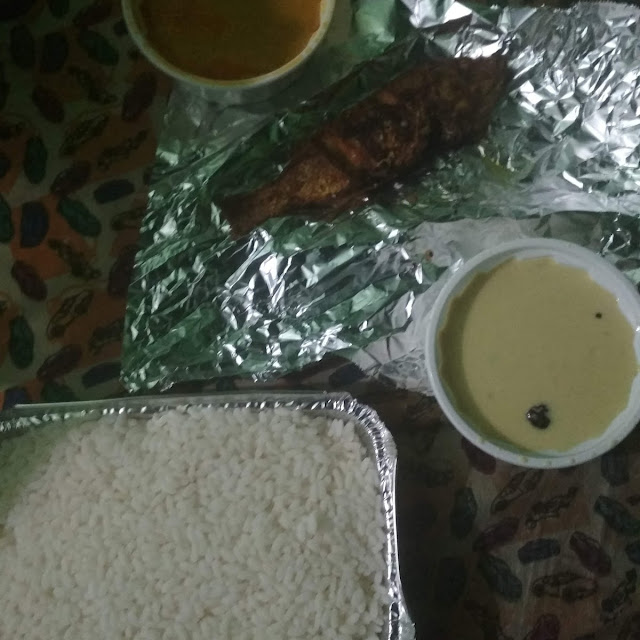 Rice Fish Fry and Curry
